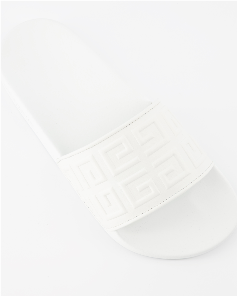 Offene schuhe Claquettes 4G Givenchy Weiß Femme