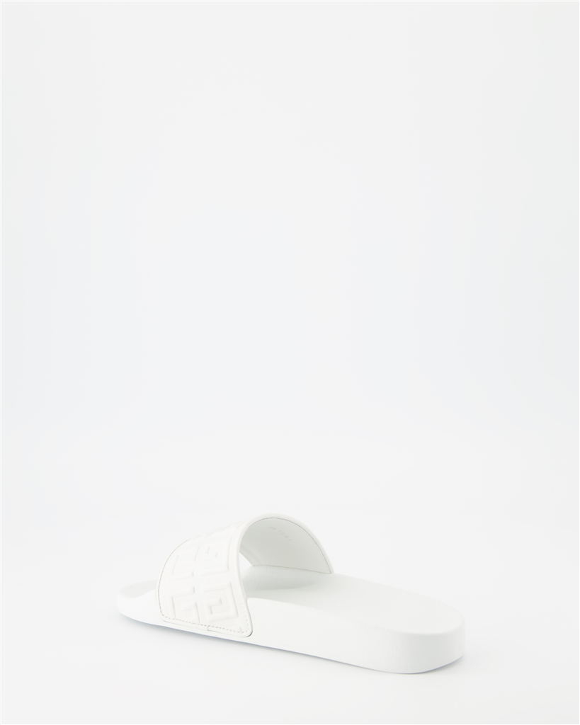 Offene schuhe Claquettes 4G Givenchy Weiß Femme