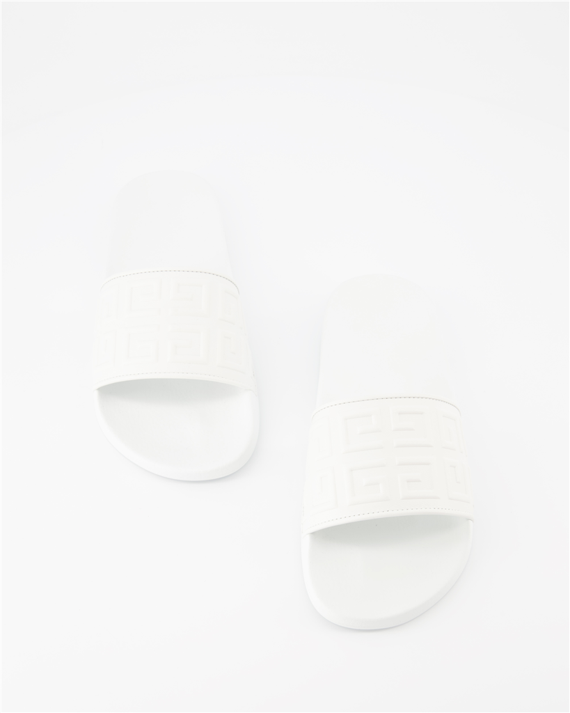 Offene schuhe Claquettes 4G Givenchy Weiß Femme