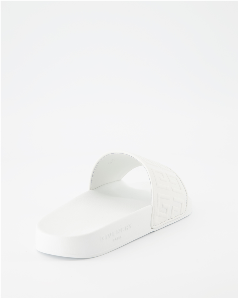 Offene schuhe Claquettes 4G Givenchy Weiß Femme