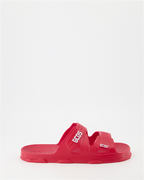 Offene schuhe Claquettes à double lanière GCDS Rot Unisex