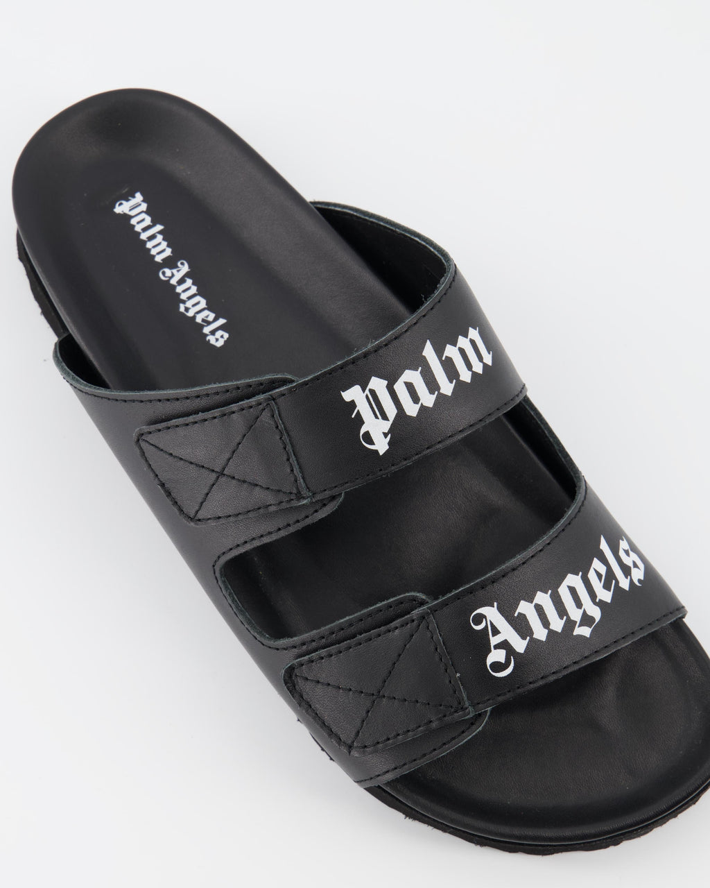 Offene schuhe Claquettes à deux lanières Palm Angels Schwarz Femme