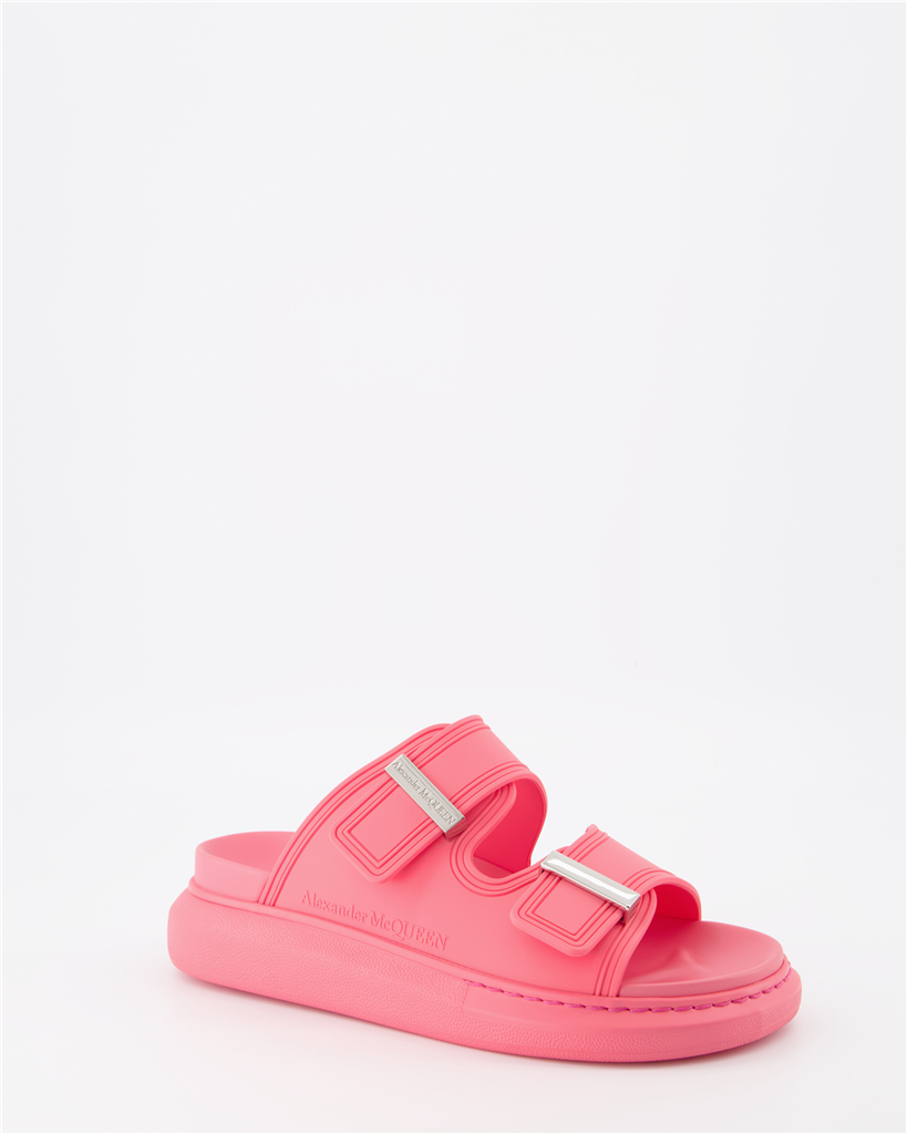 Sneaker Claquettes à double lanières Alexander McQueen Rosa Femme