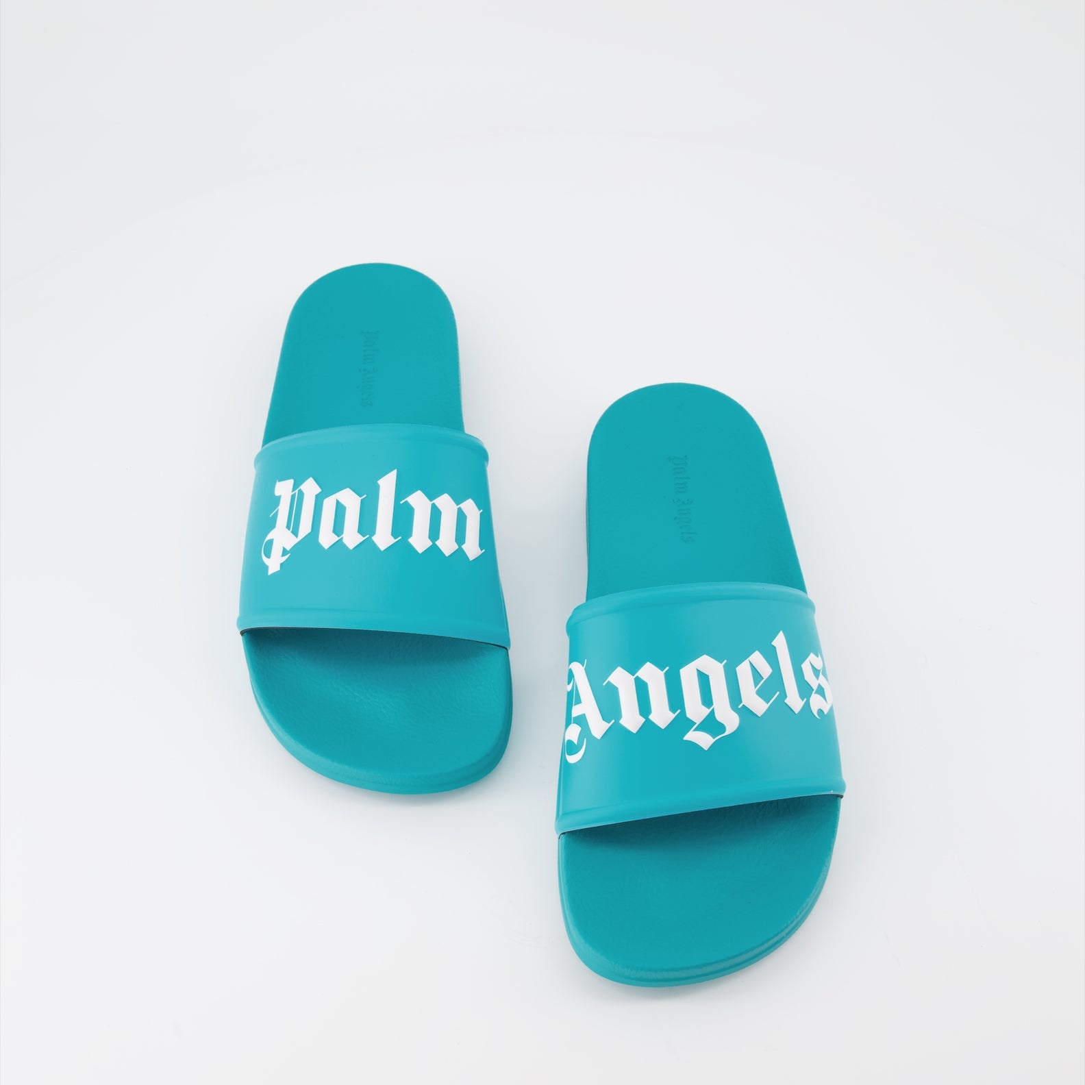 Offene schuhe Claquettes à logo Palm Angels Blau Homme