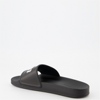 Offene schuhe Claquettes à logo Palm Angels Schwarz Homme