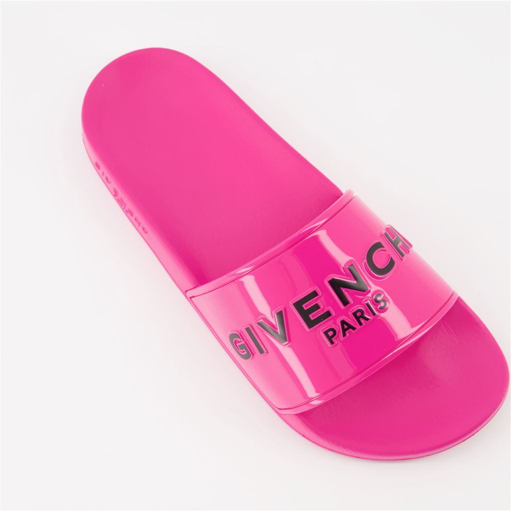 Offene schuhe Claquettes à logo Givenchy Rosa Femme