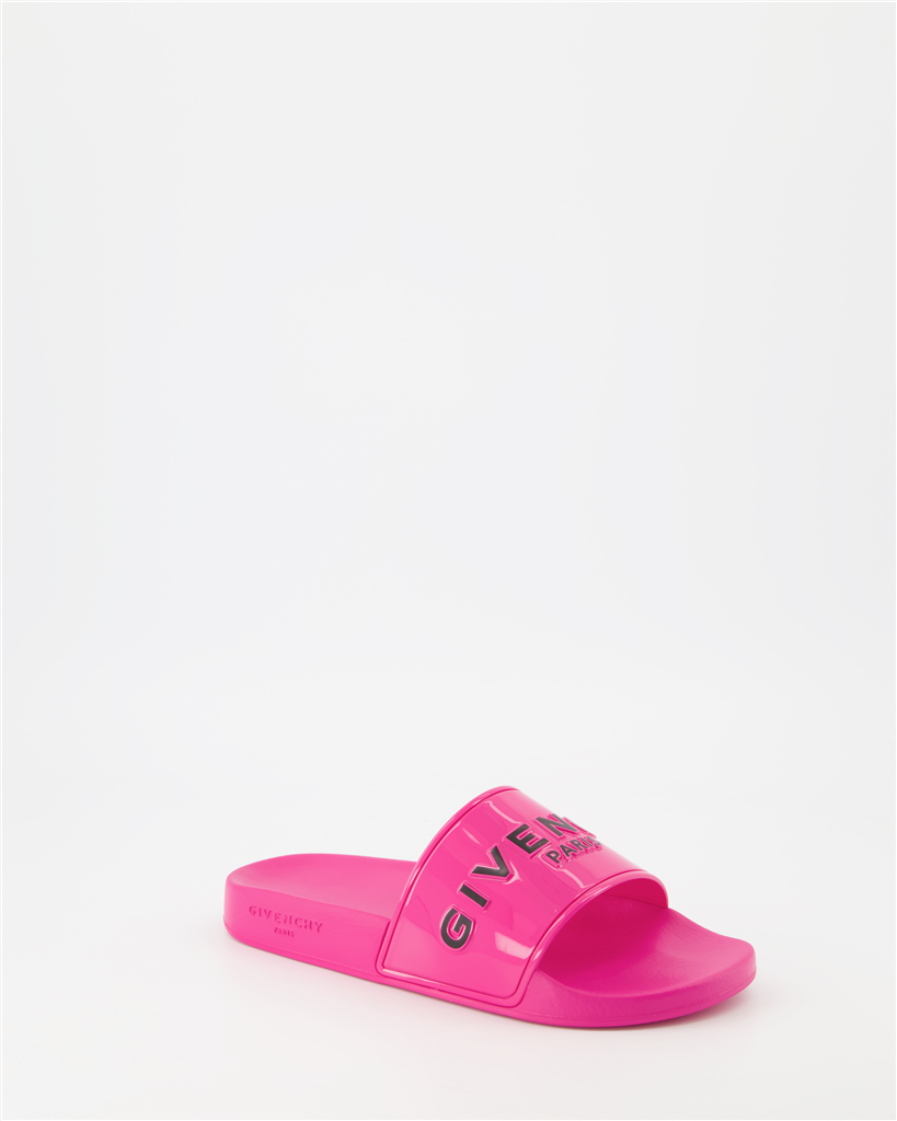 Offene schuhe Claquettes à logo Givenchy Rosa Femme