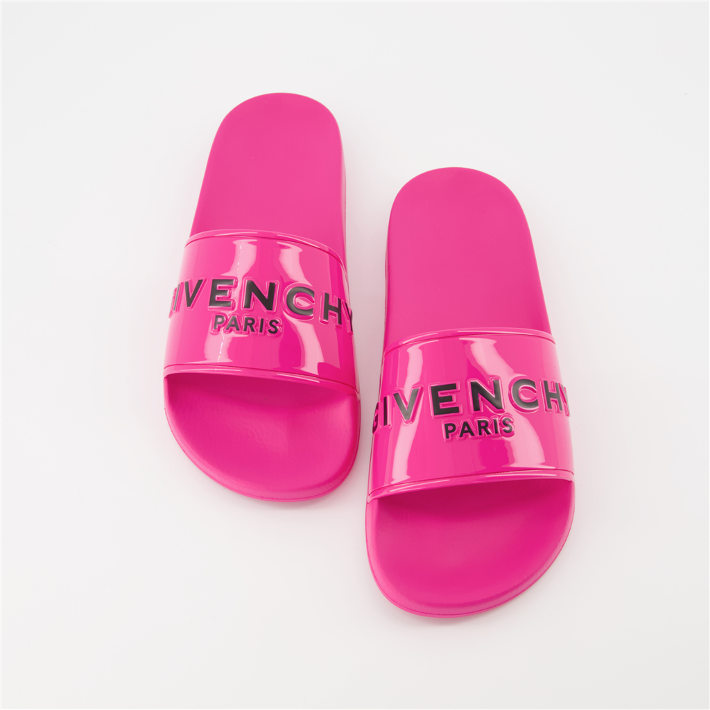Offene schuhe Claquettes à logo Givenchy Rosa Femme