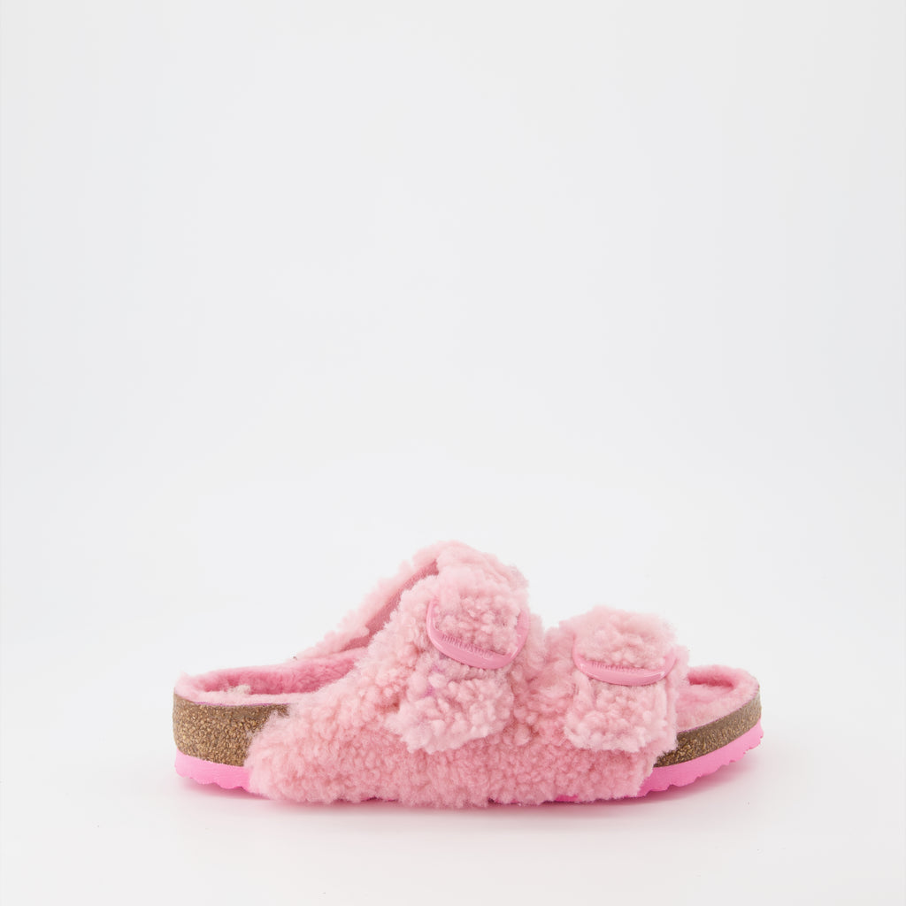 Zapatos abiertos Claquettes Arizona Birkenstock Rosa Femme