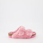 Zapatos abiertos Claquettes Arizona Birkenstock Rosa Femme