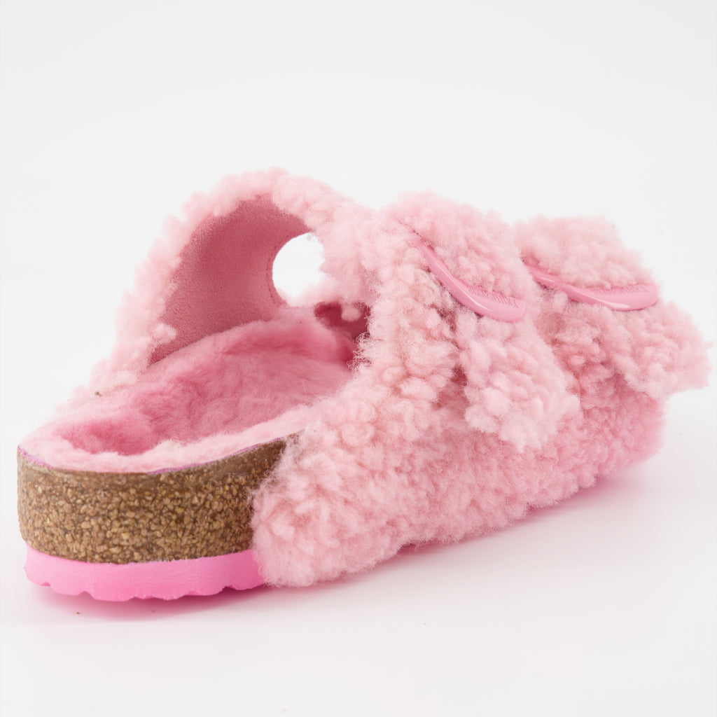 Zapatos abiertos Claquettes Arizona Birkenstock Rosa Femme