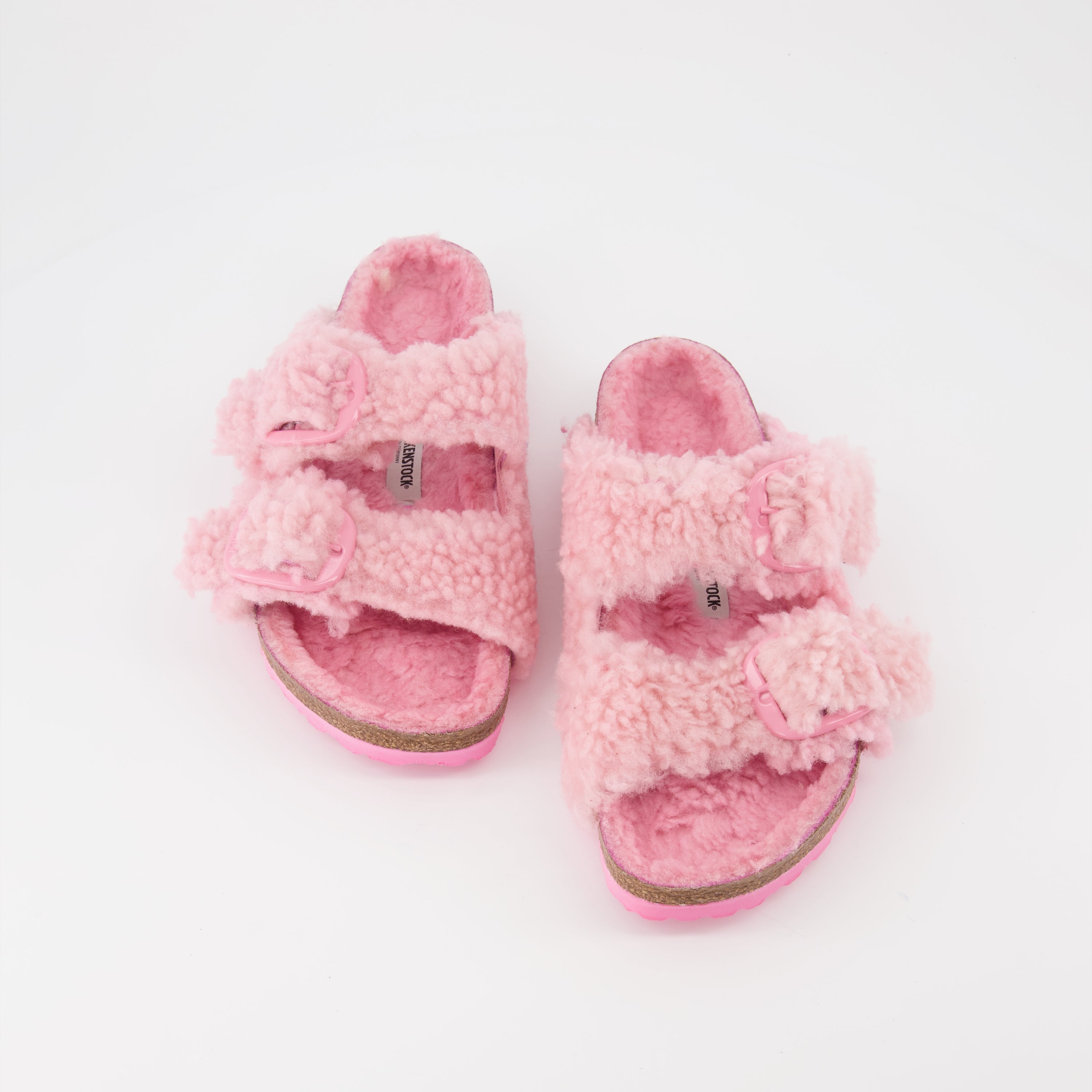 Offene schuhe Claquettes Arizona Birkenstock Rosa Femme