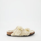 Sapatos abertos Sandálias Arizona Big Buckle Birkenstock Bege Femme