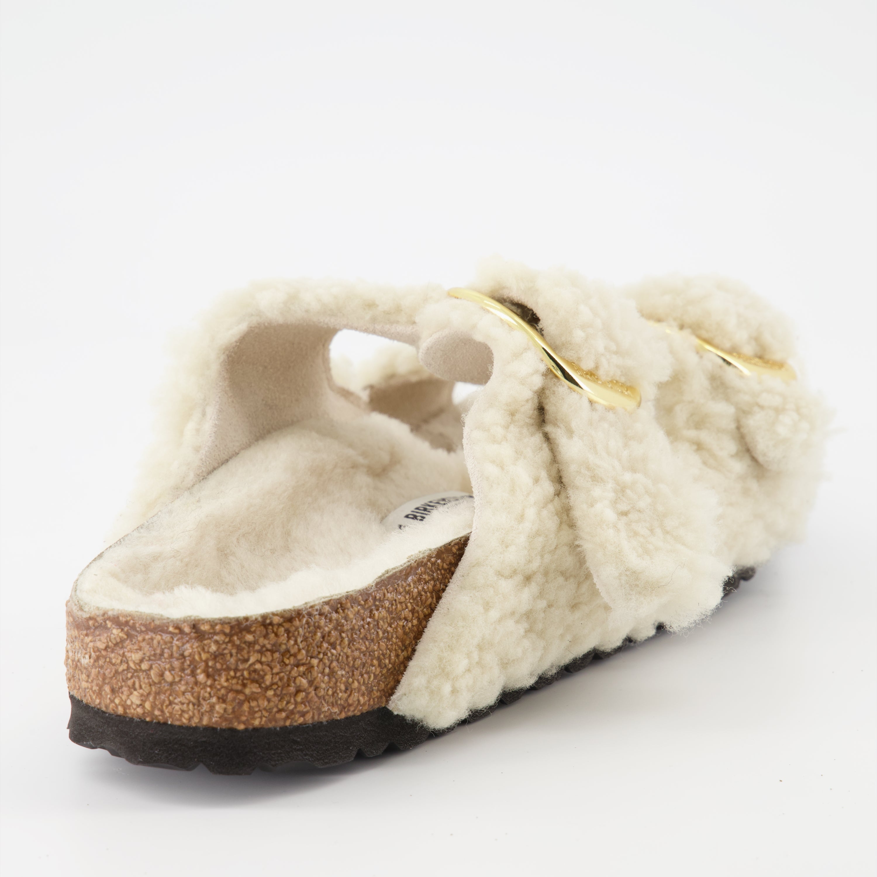 Offene schuhe Arizona Big Buckle Sandalen Birkenstock Beige Femme