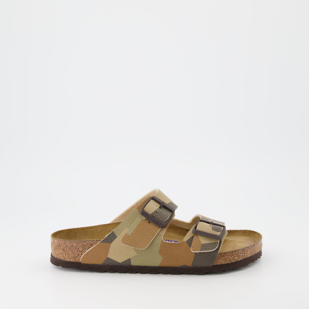 Sapatos abertos Claquettes Arizona Birkenstock Marrom Homme