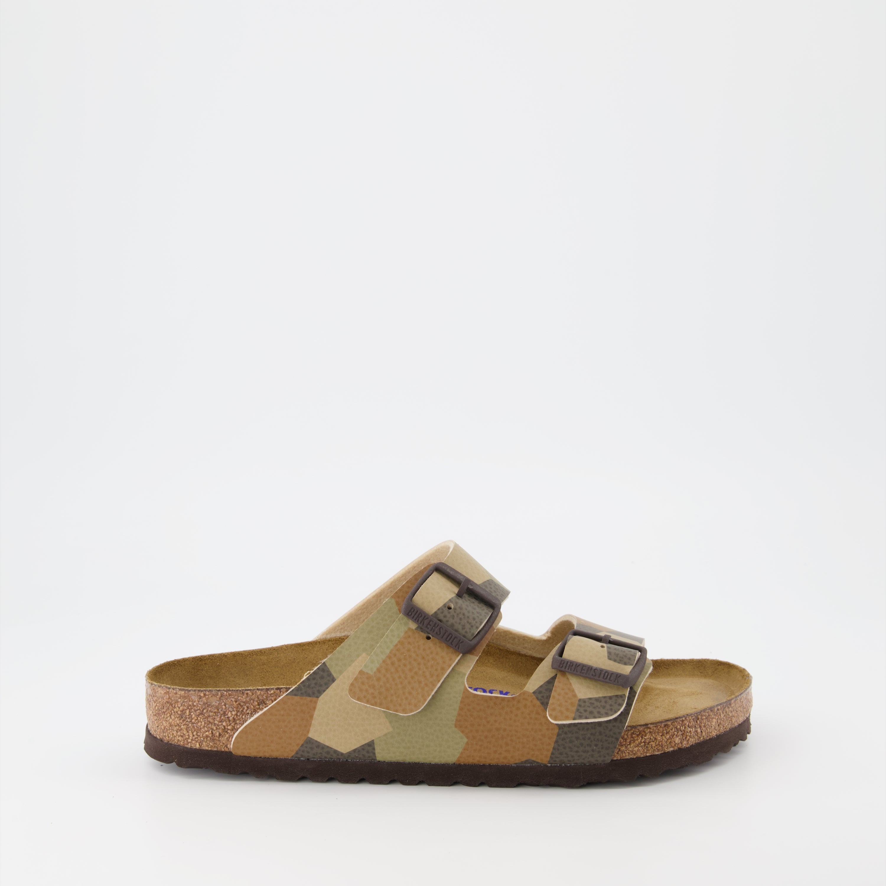 Offene schuhe Claquettes Arizona Birkenstock Braun Homme