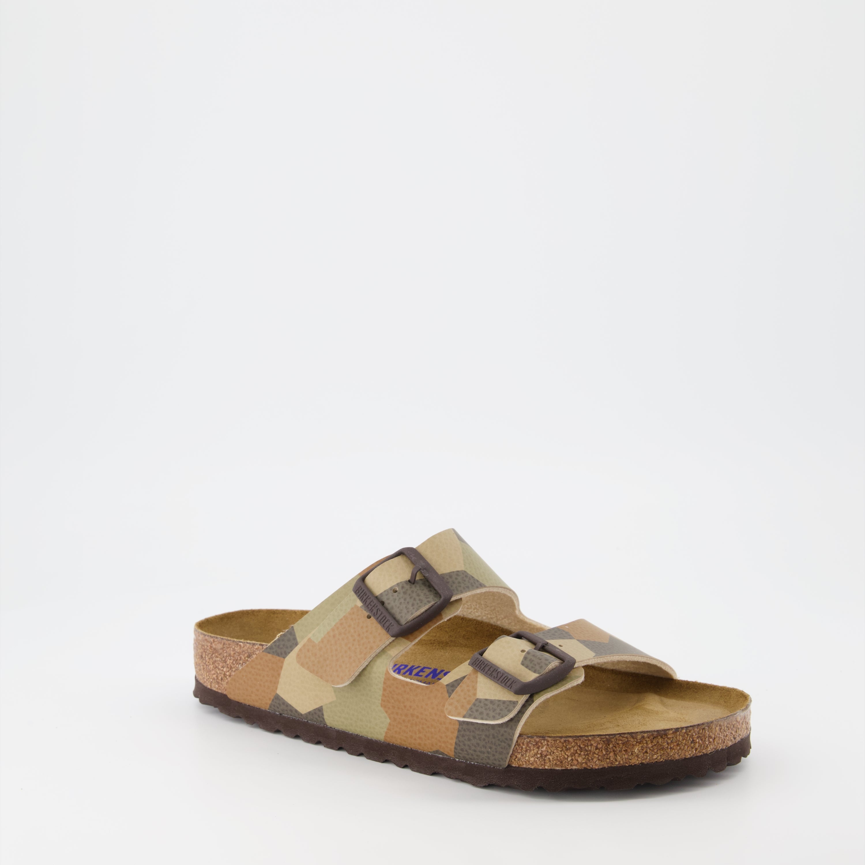 Offene schuhe Claquettes Arizona Birkenstock Braun Homme