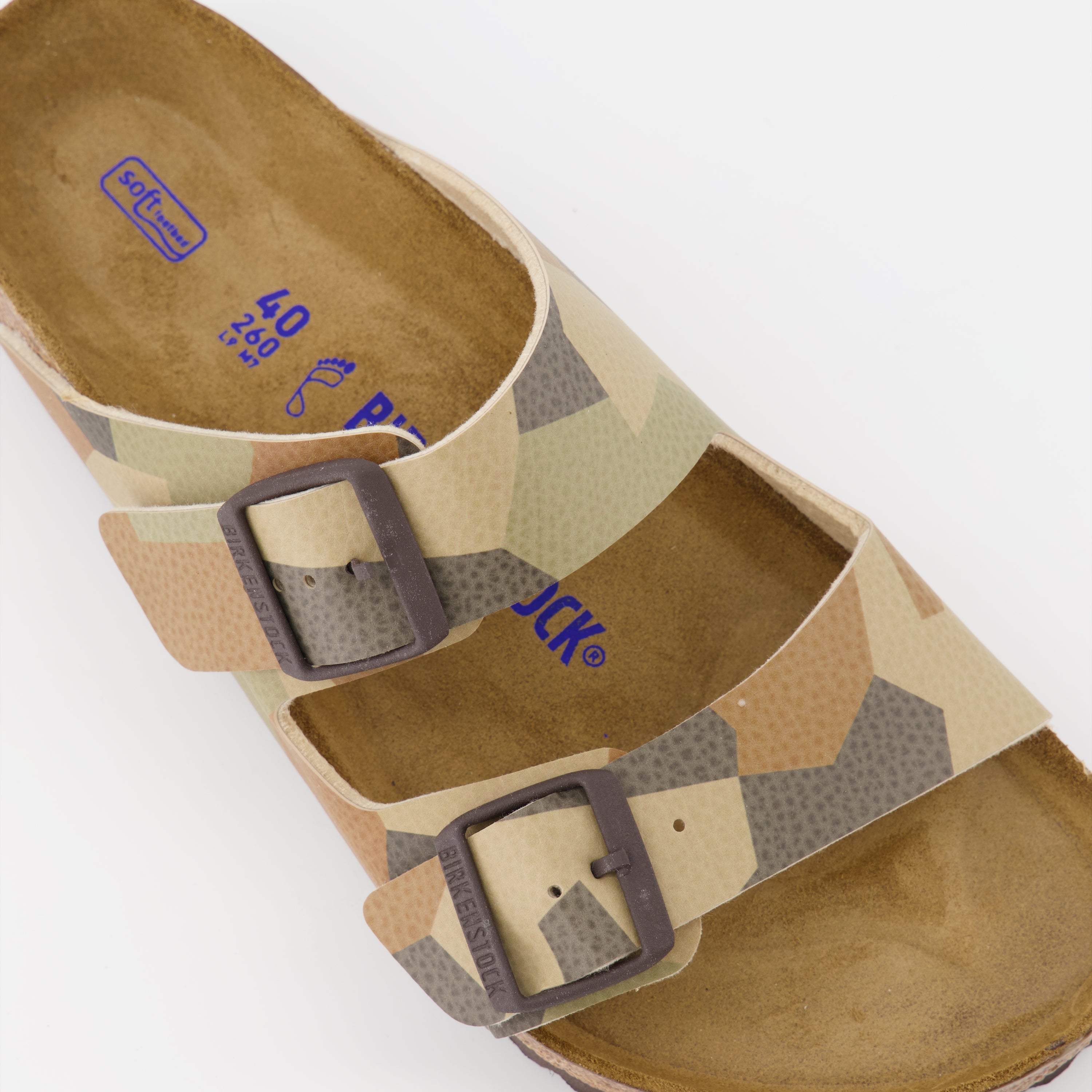 Offene schuhe Claquettes Arizona Birkenstock Braun Homme