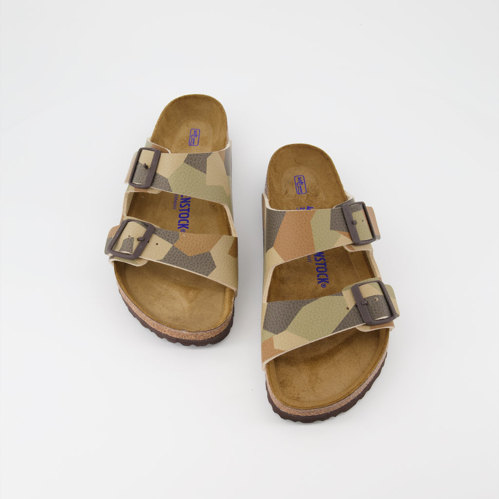 Sapatos abertos Claquettes Arizona Birkenstock Marrom Homme