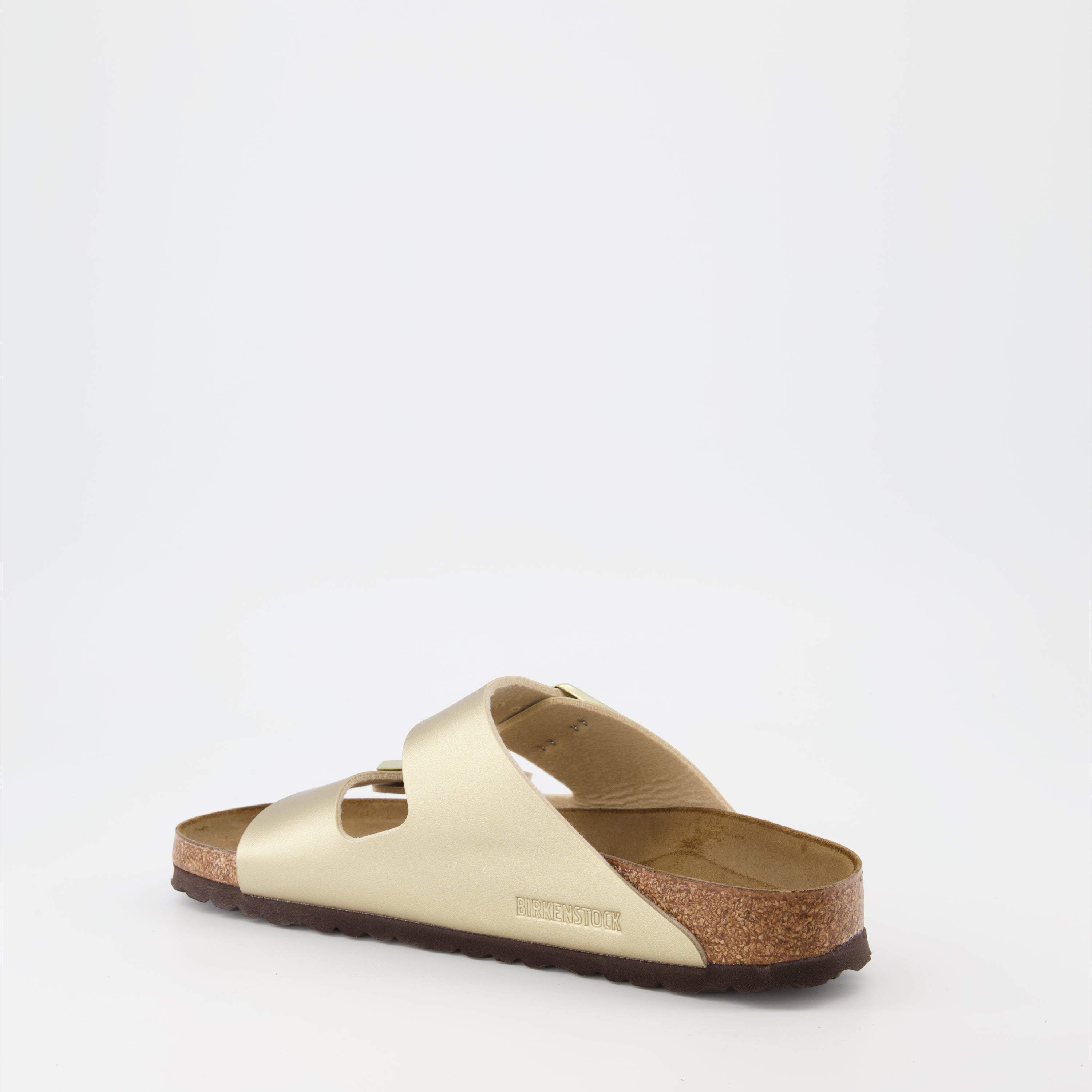 Offene schuhe Arizona Sandalen Birkenstock Gold Femme