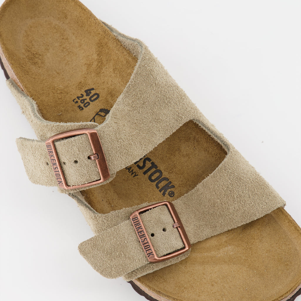 Sapatos abertos Chinelos Arizona Birkenstock Marrom Homme