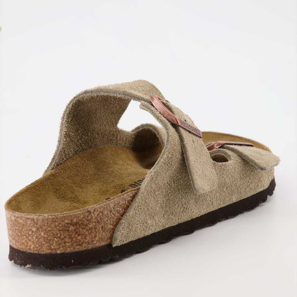 Sapatos abertos Chinelos Arizona Birkenstock Marrom Homme