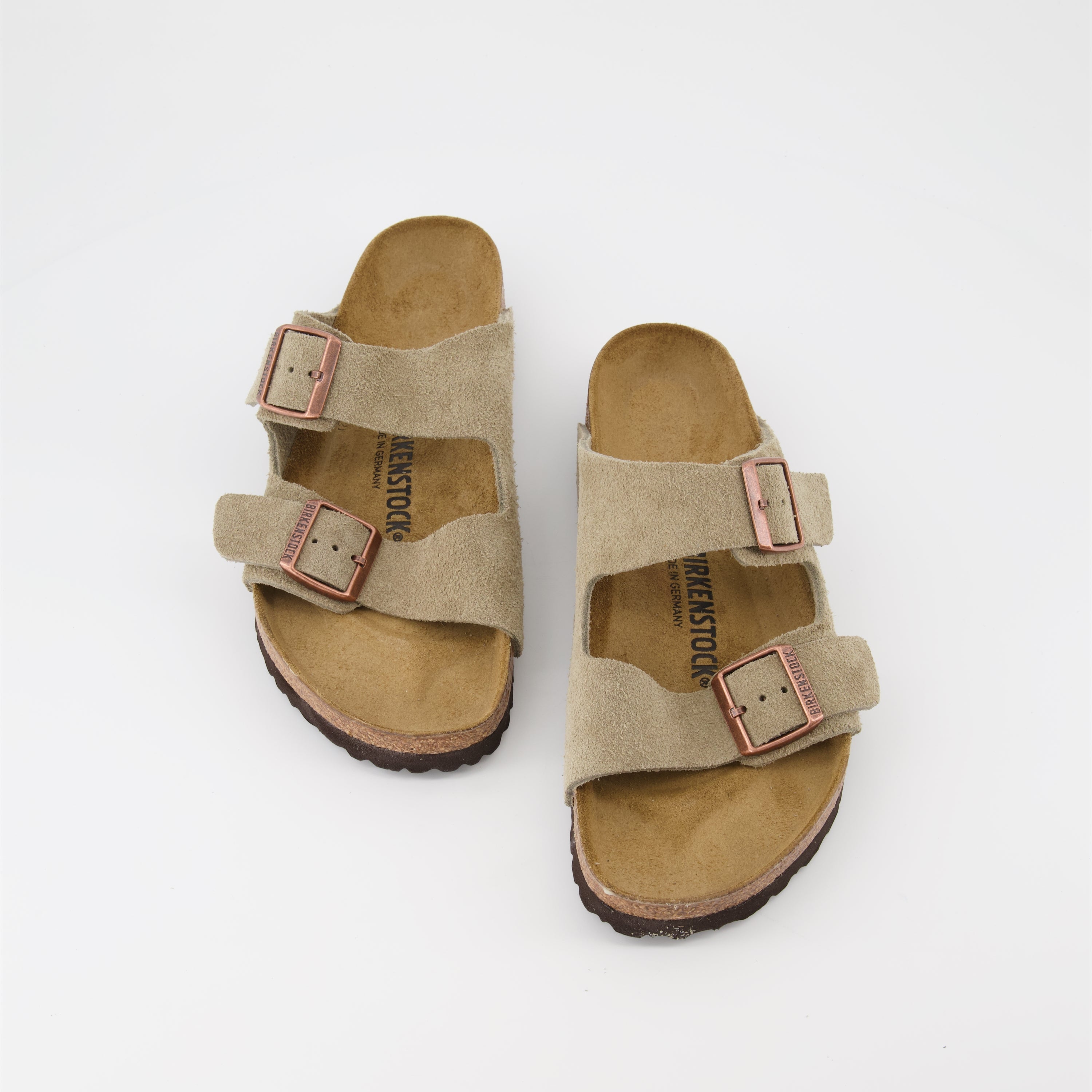 Chaussures ouvertes Claquettes Arizona Birkenstock Marron Homme