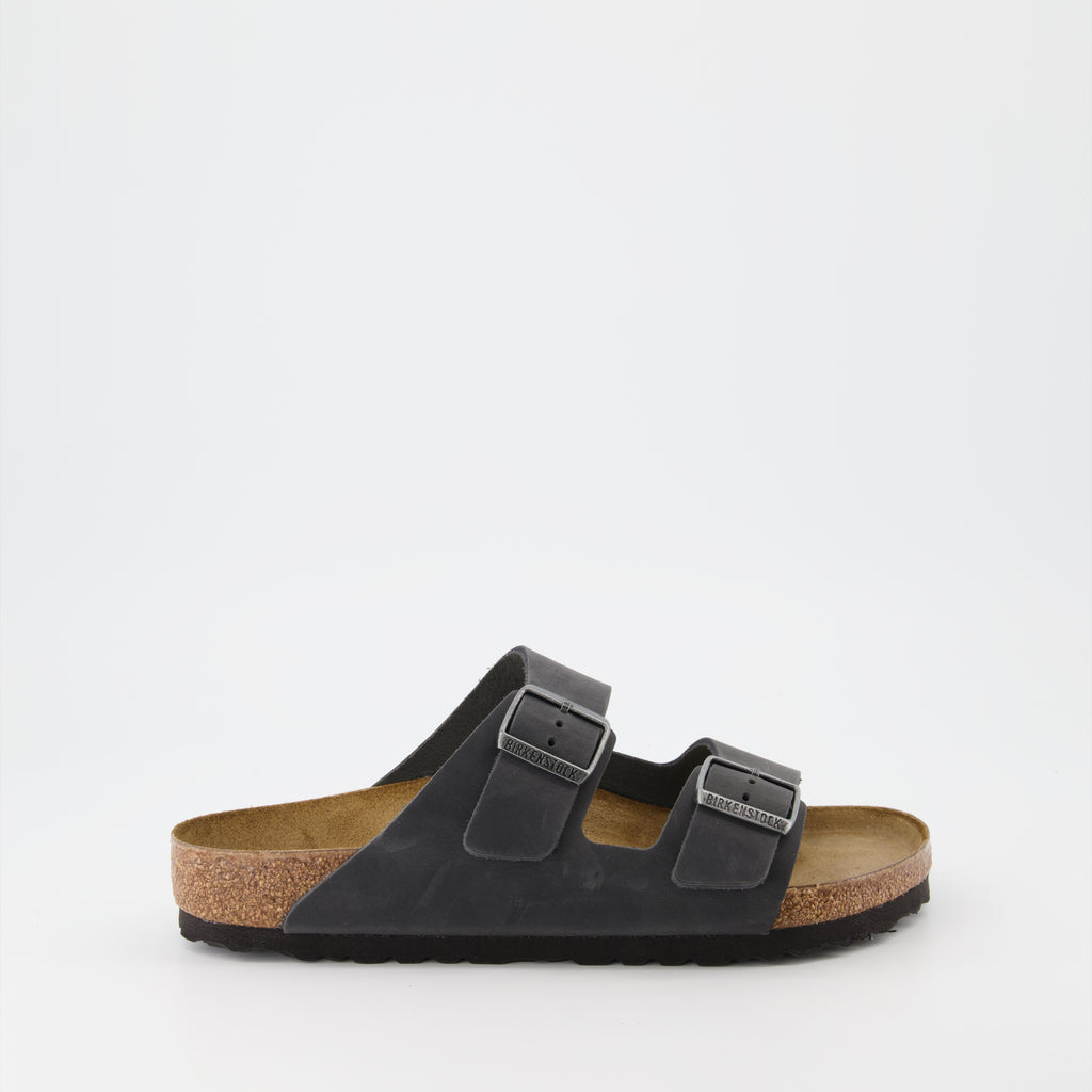 Chaussures ouvertes Claquettes Arizona Birkenstock Noir Homme