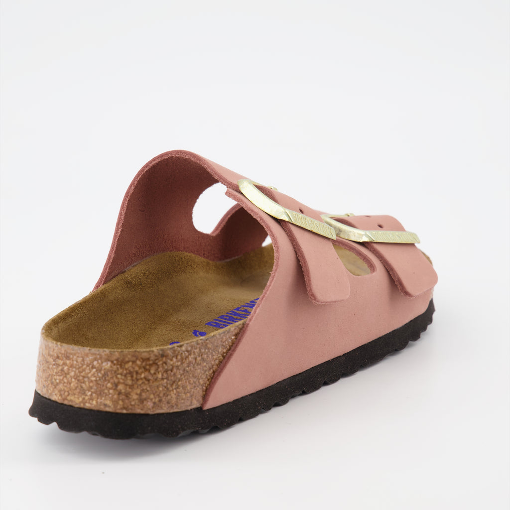Sapatos abertos Claquettes Arizona Birkenstock Rosa Femme