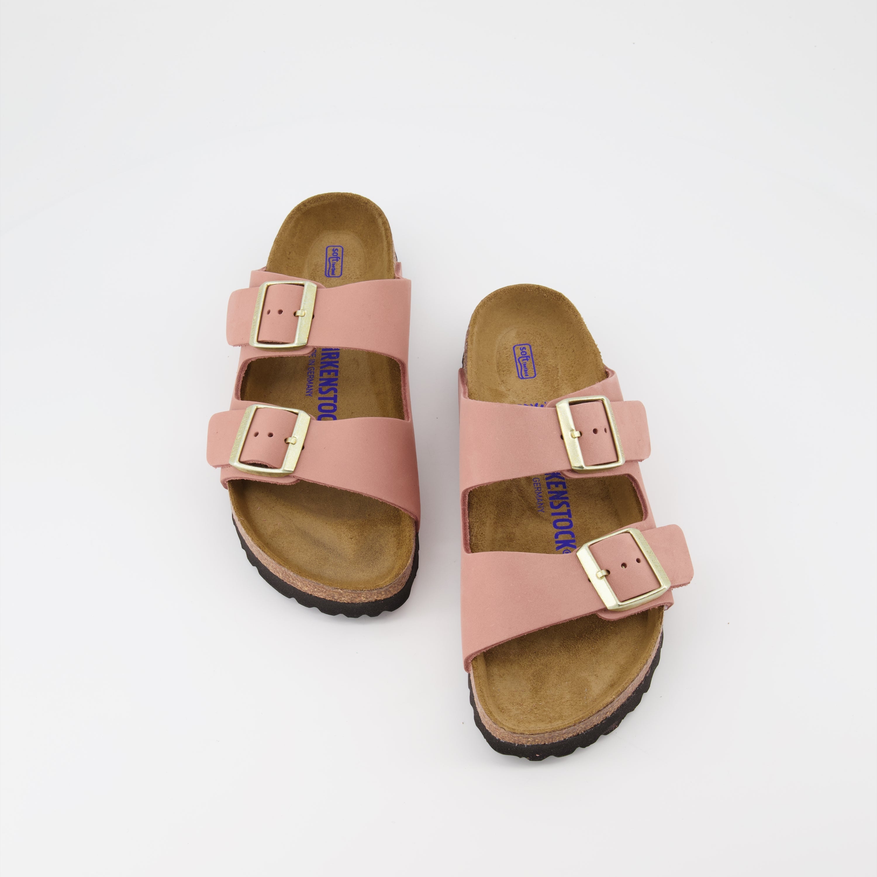 Offene schuhe Claquettes Arizona Birkenstock Rosa Femme