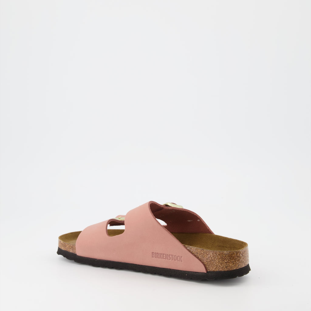Sapatos abertos Claquettes Arizona Birkenstock Rosa Femme