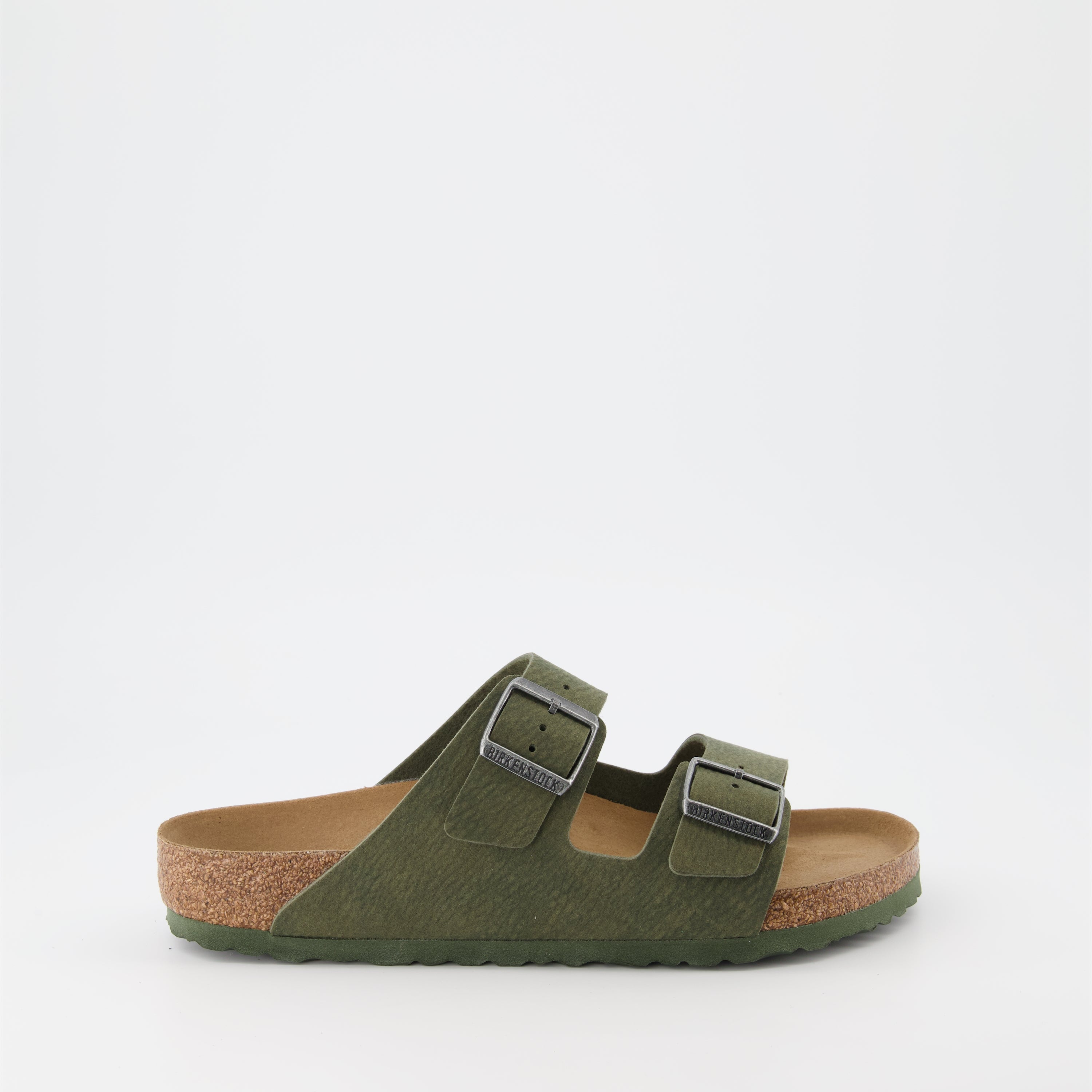 Chaussures ouvertes Claquettes Arizona Birkenstock Vert Homme