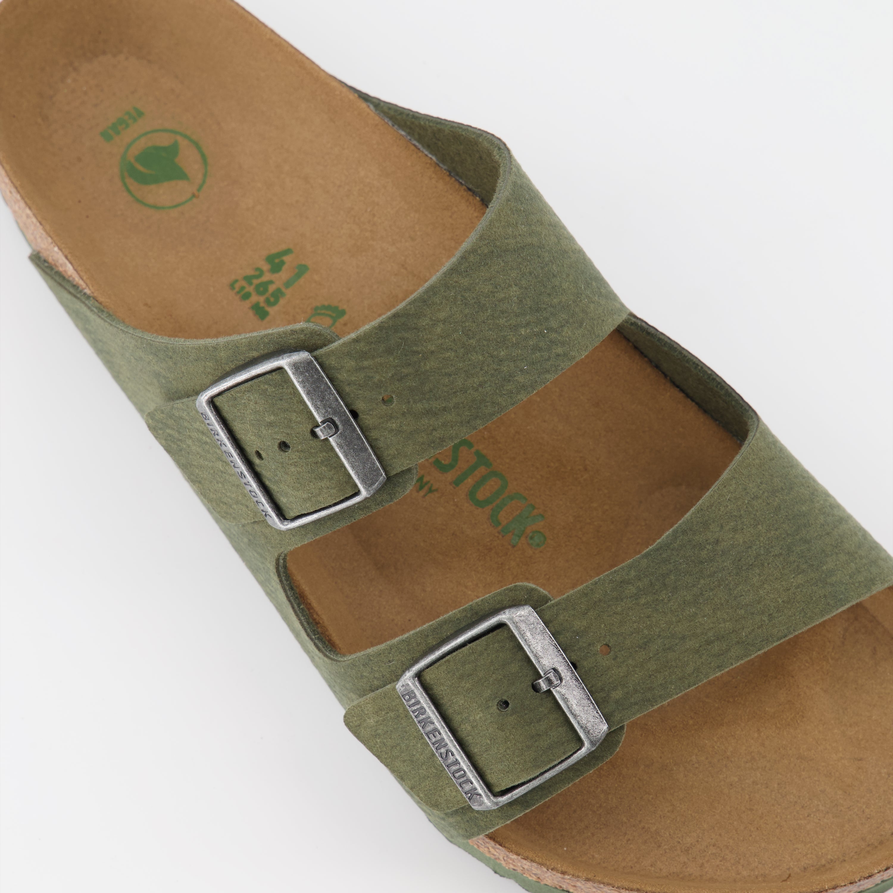 Chaussures ouvertes Claquettes Arizona Birkenstock Vert Homme