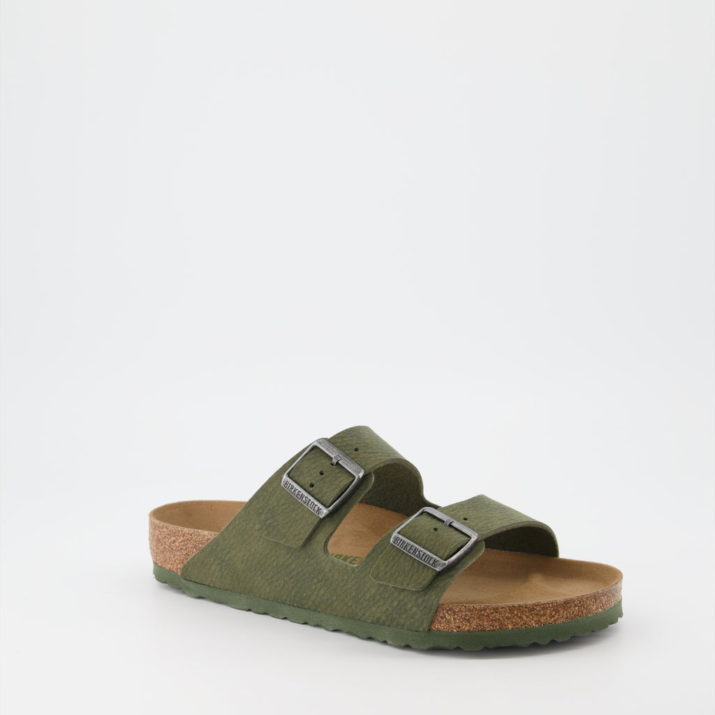Open shoes Arizona Slippers Birkenstock Green Man