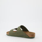Sapatos abertos Sandálias Arizona Birkenstock Verde Homme