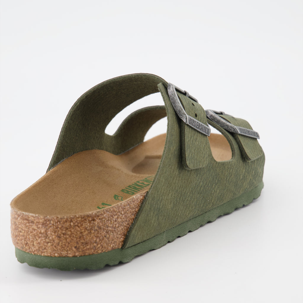 Open shoes Arizona Slippers Birkenstock Green Man
