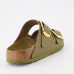 Sapatos abertos Claquettes Arizona Birkenstock Verde Femme