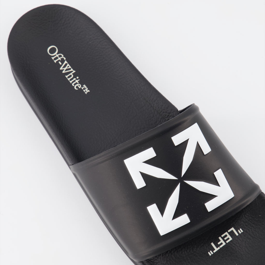 Sapatos abertos Claquettes Arrow Off-White Preto Homme
