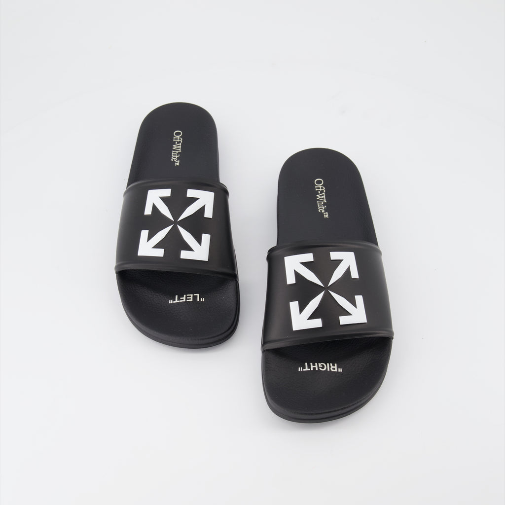 Sapatos abertos Claquettes Arrow Off-White Preto Homme