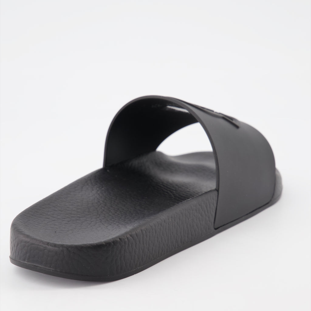 Sapatos abertos Claquettes Basile Moncler Preto Homme