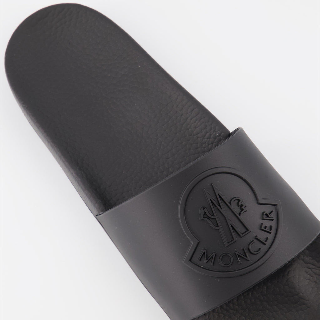 Sapatos abertos Claquettes Basile Moncler Preto Homme