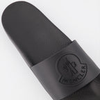 Sapatos abertos Claquettes Basile Moncler Preto Homme