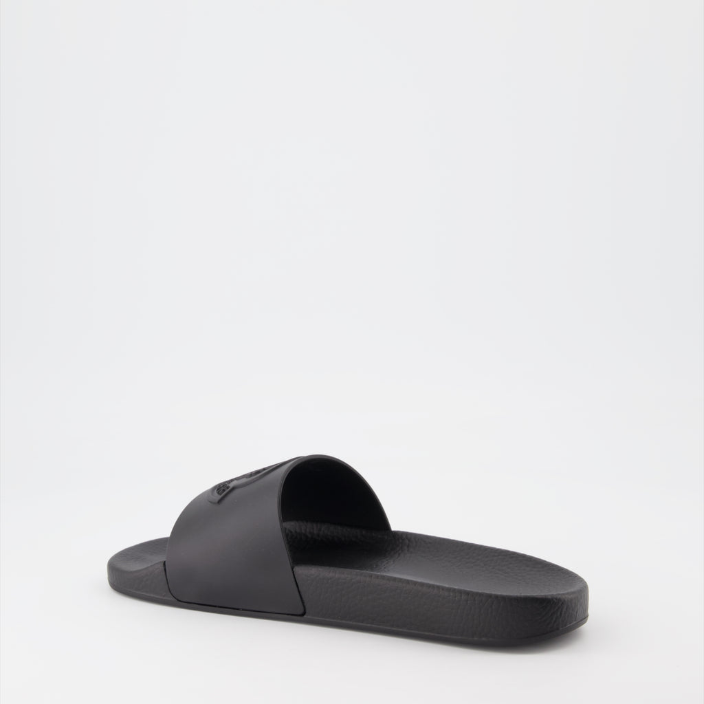 Sapatos abertos Claquettes Basile Moncler Preto Homme