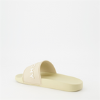 Offene schuhe Claquettes à logo Givenchy Beige Homme