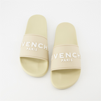 Offene schuhe Claquettes à logo Givenchy Beige Homme