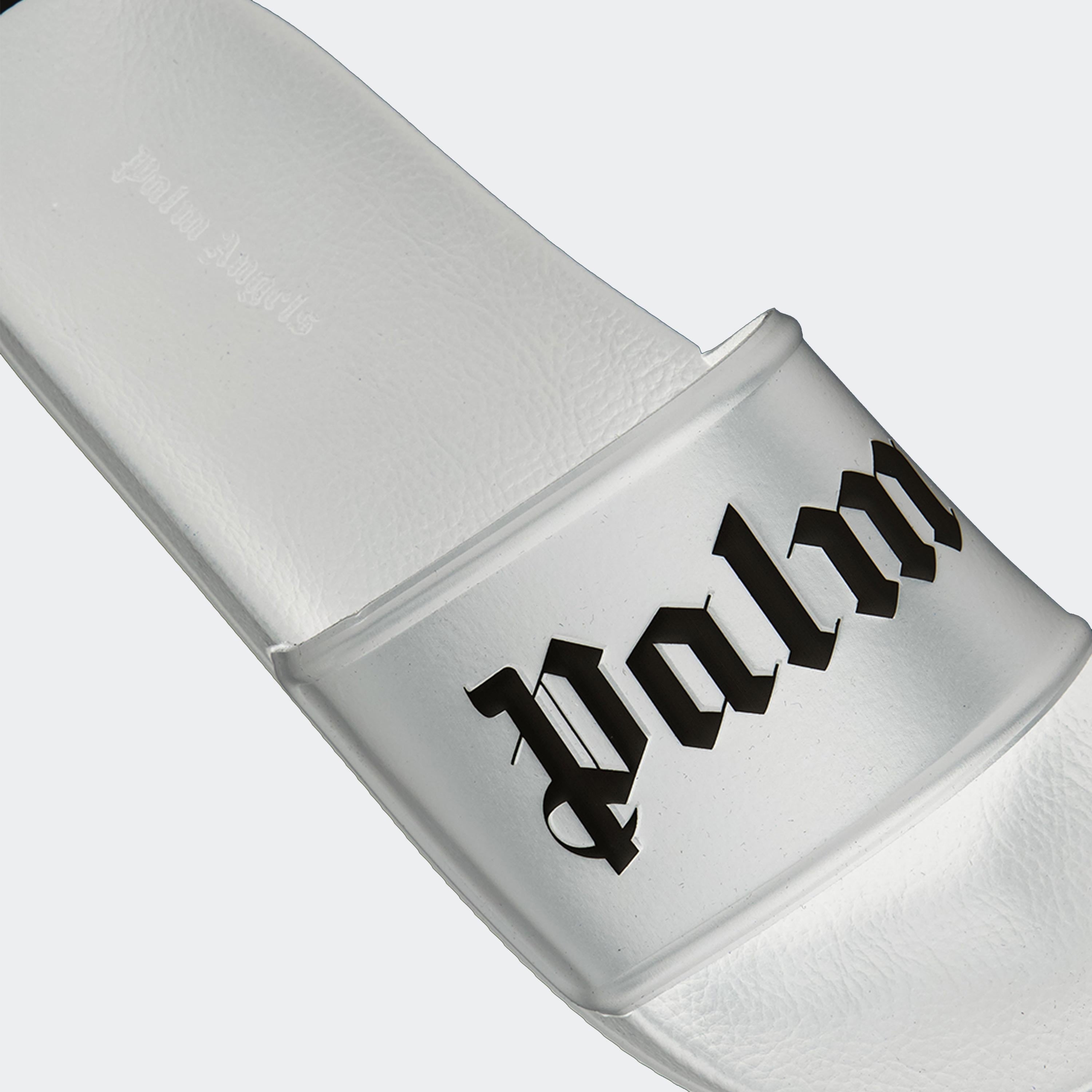 Offene schuhe Claquettes à logo Palm Angels Weiß Homme