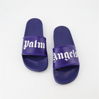 Offene schuhe Claquettes à logo Palm Angels Blau Homme
