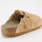 Sapatos abertos Claquettes Boston Birkenstock Bege Homme