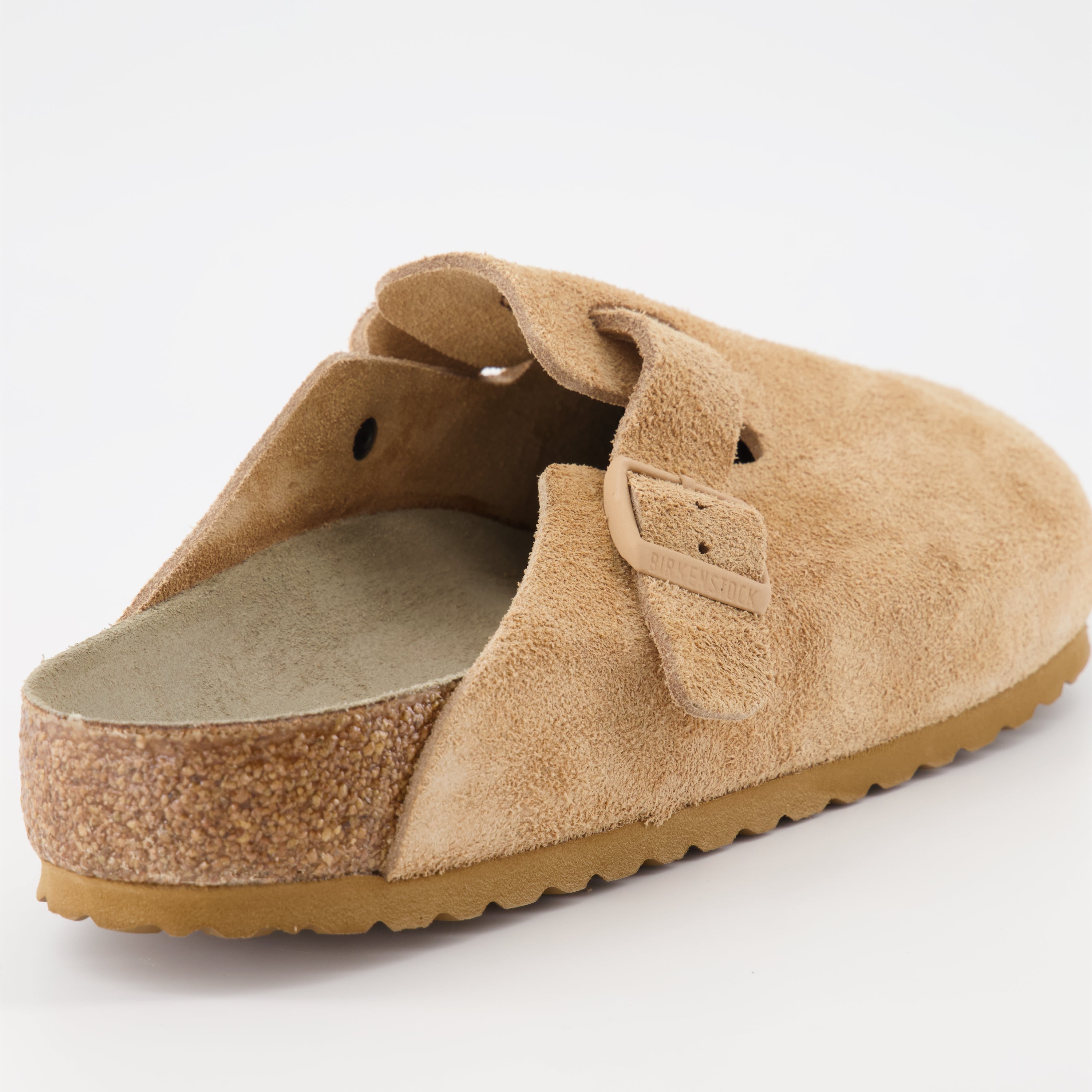 Sapatos abertos Claquettes Boston Birkenstock Bege Homme