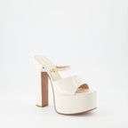 Zapatos de plataforma Claquettes compensées Tan-Go Valentino Garavani Beige Femme